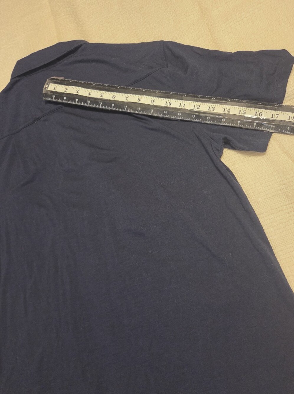 Quince Men's Polo XL Navy Blue Merino Wool Solid - Picture 10 of 11